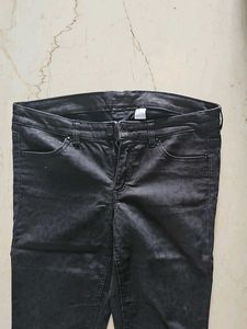 Black Animal Print Pants