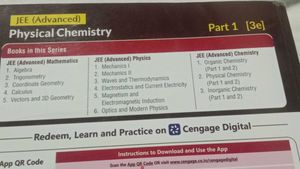 Cengage Physical Chemistry Part 1