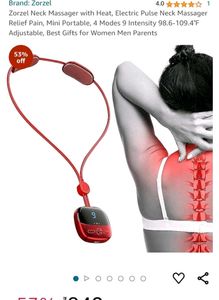 Neck Massager with Heat, Electric Pulse Massage