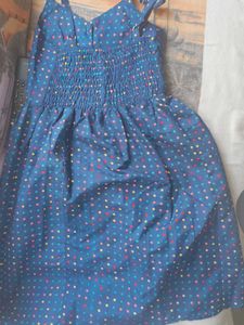 Vintage Polka Dot Button-Up Dress