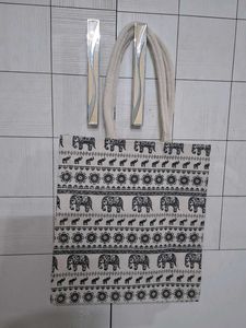 Elephant Print Tote Bag