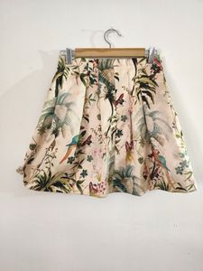 H&M Beige Printed Skirt ( Women)