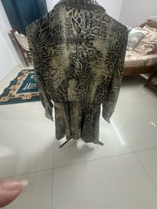 Snakeskin Print Mini Dress