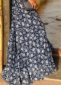Floral Print Maxi Skirt