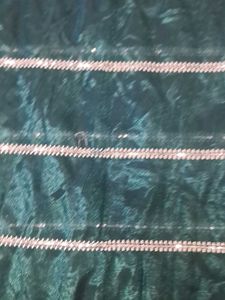 Elegant Green &amp; Silver Saree