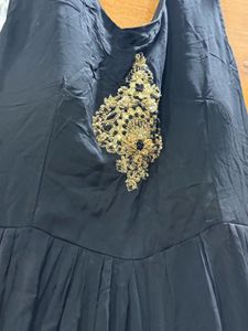Black Frill Maxi Dress
