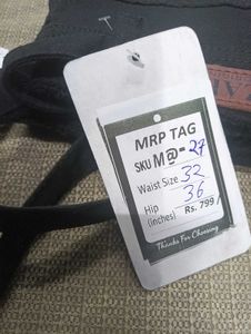 M@27 Size-32 Black Flare Jeans