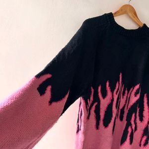 Flames Pink Sweater 💕
