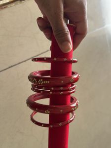 Red Bangle Set 2/6