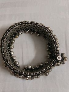 Oxidised Silver Bangle