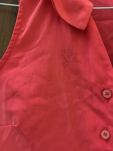 Coral Sleeveless Top