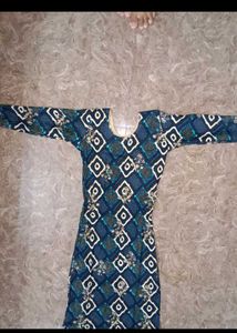 Stylish Blue Printed Kurta