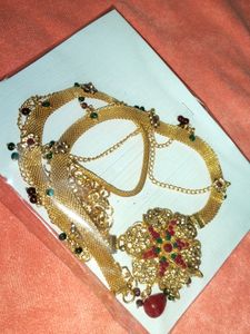 Vintage Rhinestone Chain Belt