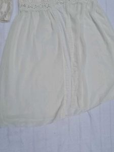 Ivory Lace &amp; Cotton Shrug