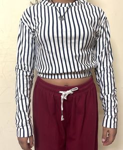 Striped Long Sleeve Top