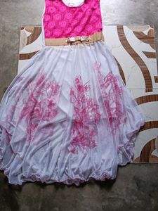 pink floral dress