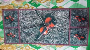 Violin Print Table Runner