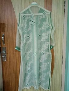 Georgette Chicken Kadhai Kurti