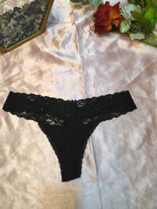 Black Lace Thong