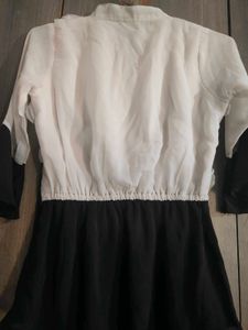 Girls Black &amp; White Party Dress