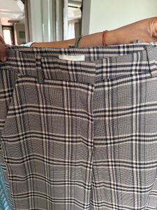 H&amp;M Checks Pocket Wide Leg Trousers