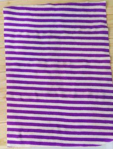 Wet-Free Baby Sheet – Purple &amp; White (21x28 inch)