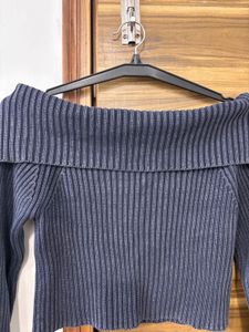 Ribbed Knit Zip-Up Cardigan