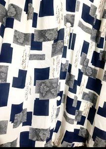 Blue, White, Check Print Top Like Shirt 38 Bust