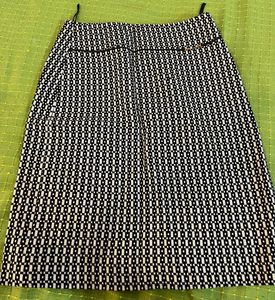 Chic Geometric Print Skirt