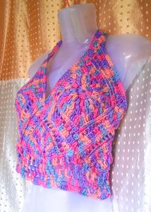 Brand New Designer Crochet Top