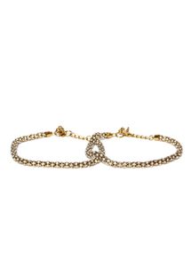PRIYAASI Gold-Toned-Stone-studded Anklet