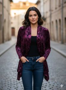 burnout velvet shrug...size mentioned XL...