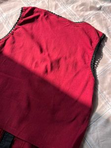 Red Corset Style Top