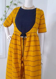 Haldi | Layered Kurta with Trousers