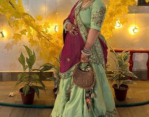 Beautiful Hand Work Fully Flairy Lehnaga