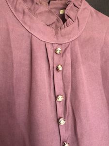 Pink High Neck Formal Top.