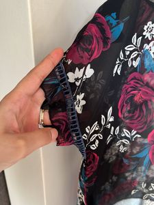 ALL ABOUT YOU- Black Semi Sheer Top