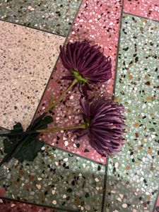 Set of 2 Purple Artificial Flower
