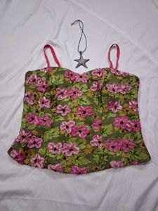 Wildflower Bloom Corset༘⋆🌷🫧💭₊˚
