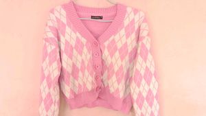 Pink Crop Sweater