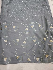 Beautiful Grey Lehenga With Kurti