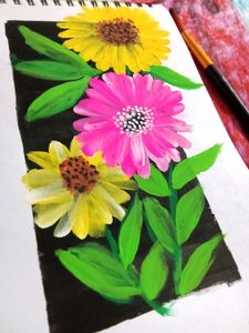 Beautiful Handmade Painting/Floral Painting For Home Decoration
