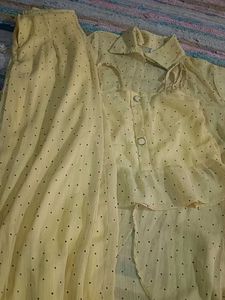Polka Dot Kurta Set