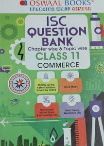 Isc Class 11 Question Bank For Accounts And Commer