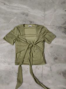 Green Mesh Top