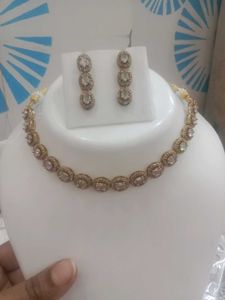 American Diamond Necklace Set