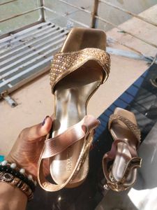 Elegant Gold Heels