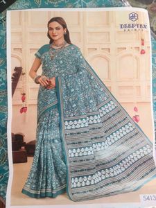Deeptex Print Cotton Saree