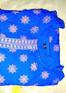 Blue Printed Kurta