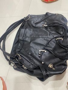 A Black Coloured Big Size Handbag